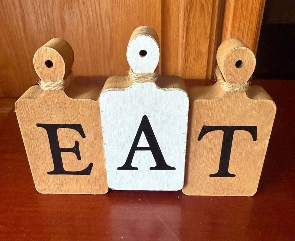 Hobby Lobby Table Decor "EAT" Framed Kitchen Wall Art